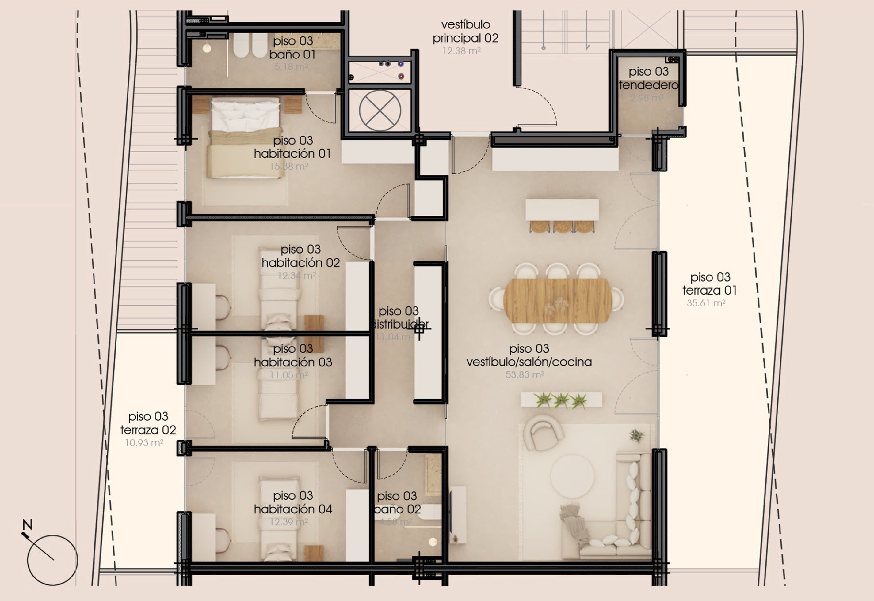 Plano Vivienda Tipo 1